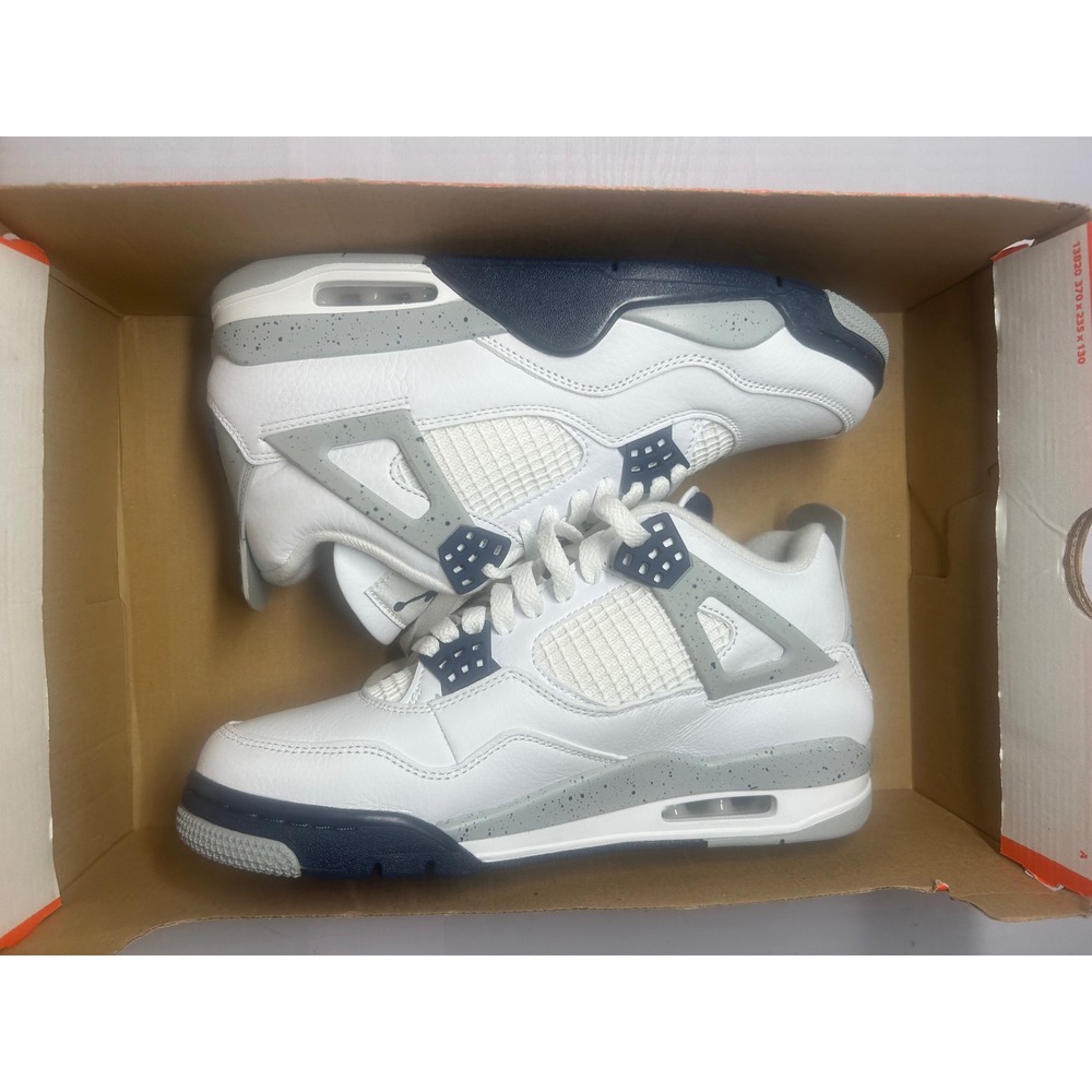 Nike Air Jordan Retro 4 Midnight Navy Men Size 8 DH6927 140 New/No Lid
